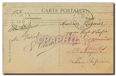 Paris – Buttes-Chaumont — statue of the goddess of hunting and the temple of wisdom — Éd. E. Le Dey — Back