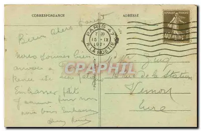 Parijs — Arc de Triomf van de Ster — uitgever La Boëtie, n°47 — Achterkant