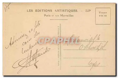 Paris — Der Tuileries-Garten und das Pavillon de Rohan — LES EDITIONS ARTISTIQUES - LIP — Rückseite