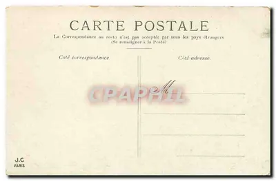 Paris — L'Hôtel de Ville — J.C. Paris — Verso