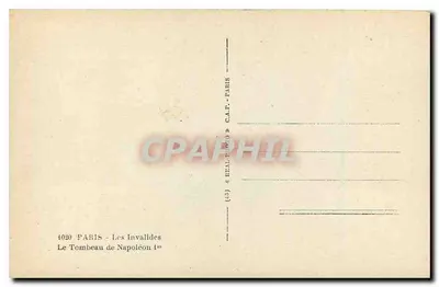 De Grafzerk van Napoleon I — De Invaliden — C.A.P. Parijs — Achterkant