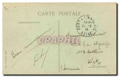 Paryż — Wielki Pałac na Champs-Élysées — Zbudowany przez Deglane, Louvet i Thomasa na wystawie z 1900 roku — Rewers