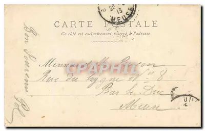 Paris — Tribunal de Comércio e a Conciergerie — editor não identificado, n° 276 — Verso