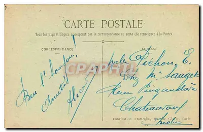 Paris — Igreja da Madeleine — Editora: Glacia, n° 374-X5 — Verso