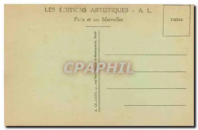 Paris - A Torre St-Jacques — visão da torre Saint-Jacques — A. L. — Verso