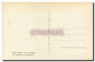 Grobowiec Napoleona I — Les Invalides — Cap — Rewers