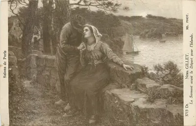 O Juramento antes da Partida para a Islândia — Noma Gillet — Salons de Paris, n° 3713