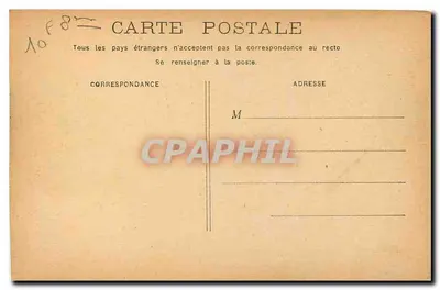 PARYŻ - Aleja Champs-Élysées — widok na Arc de Triomphe — wydawca nieznany — Rewers