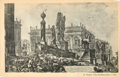 Veduta do Campidoglio de Franco — A. Vincent, 4 Rue des Beaux-Arts — Paris
