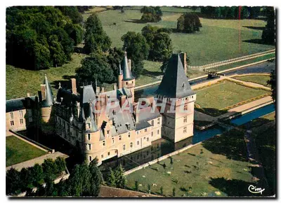 Castelo de Maintenon — Vista aérea Noroeste — Impressor Combière, série CI. 66-69