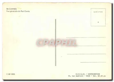 Cannes — Ogólny widok Portu Canto — O.S.C.A.R. - Dystrybucja, Nice — Rewers
