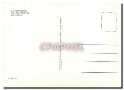Wnętrze kaplicy — Święta Rita — Wydawnictwo M. Ria, Cannes — Rewers