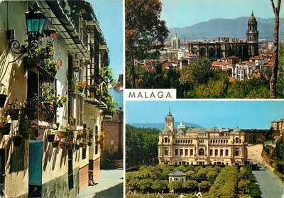Málaga — Belos paisagens e monumentos — Pongas S. Cia.
