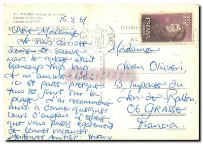 Málaga — Belos paisagens e monumentos — Pongas S. Cia. — Verso