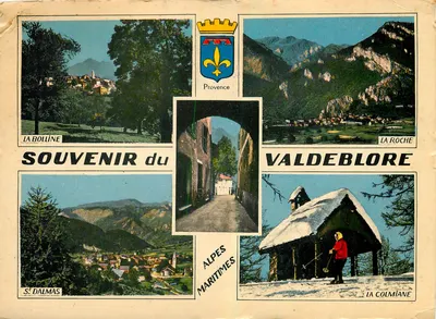 La Bolline, La Roche, Saint-Dalmas, La Colmiane — Lembrança da Provência — Edições de Valdeblore
