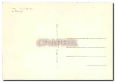Gien (Loiret) — Zamek — Wydawnictwo SOFER — Rewers