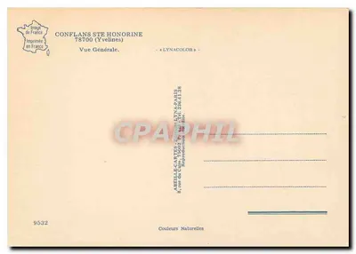 Conflans-Sainte-Honorine — Vista Geral — Lynacolor — Verso