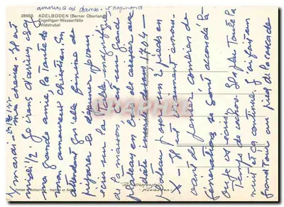 Wodospady Engelgten — Wildstrubel — Wydawnictwo w Szwajcarii — Rewers
