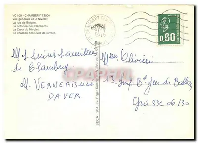 Chambery — stolica Savoii — wydawca Alpcolor — Rewers