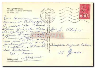 As Gorges do Cians — A Petite Clue — Éditions de la Nîve — Verso