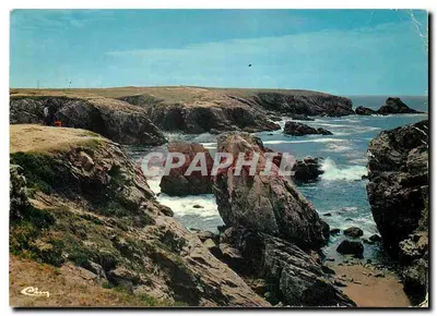 Bilhete postal moderno Quiberon Morbihan A Costa Selvagem