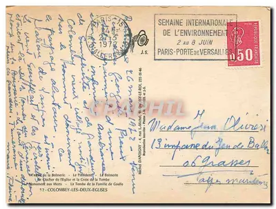 कोलंबे-लेस-देक्स-एग्लिसेज — पैनोरमिक दृश्य — मिशेल डापोइनी, संख्या 52 — पीछे