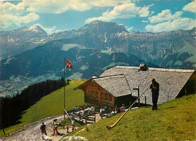 Berghaus Bonderalp — Adelboden, Berner Oberland — Foto Klopfenstein