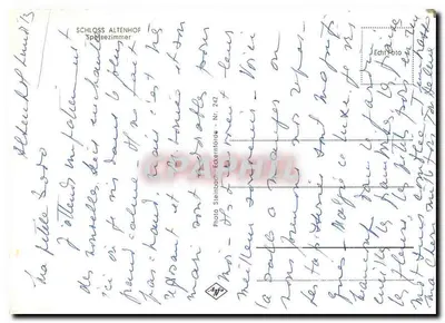 Zamek Altenhof — Sala do jedzenia — Foto Sternbild, seria nr 242 — Rewers