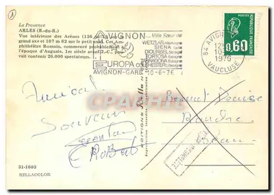 Arènes d'Arles — Amfiteatr Rzymski — Éditions Rella — Rewers