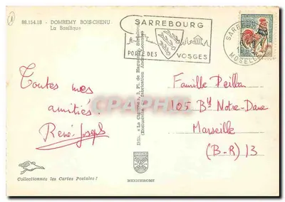 A Basílica de Nossa Senhora de Arrebourg — vista panorâmica — editor IRIS, n° 88.154.18 — Verso