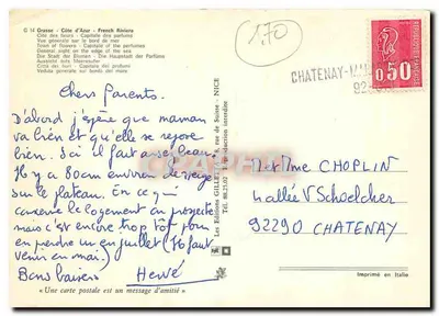 Grasse — Allgemeiner Blick am Ufer — Les Éditions GILLETTE — Rückseite