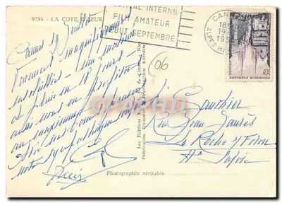 Cannes - La Croisette — widok panoramiczny — Mar — Rewers