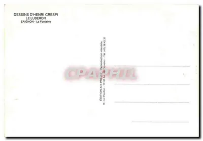 Fontanna — Saignon — Wydawnictwo Aix-Presse — Rewers