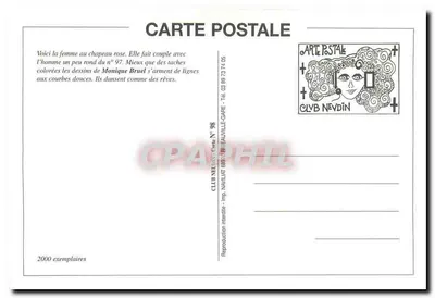Club Neudin — ilustracja artystyczna — Monique Bruel — Rewers