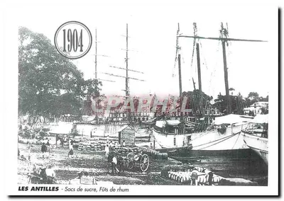 As Antilhas - Sacos de açúcar, Barris de rum — 1904