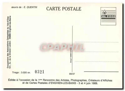 Morsista z champagiem — ilustracja — E. Quentin, n° 0321 — Rewers