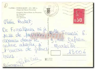 Forcalquier — País de Forcalquier — Alta-Provência — Edições Naturais SPADÈM — Verso