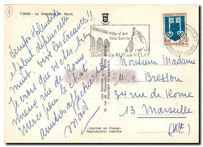 Kwitnie górskie — n° F.30483 — Les Éditions du Cévennais — Rewers