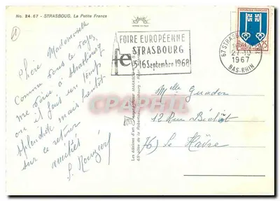 Strasburg - Mała Francja — wydawnictwo d'an Maraschou, nr 24.67 — Rewers