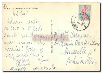 Cozinha tradicional — editor BCS-Aurillac, n° 806 — Verso