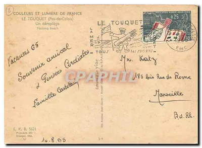 Navegando na praia — Le Touquet — Edições Jean-Jaurs — Verso