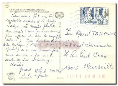 Mont-Saint-Michel — Luftbild — n° 50.153 — Rückseite