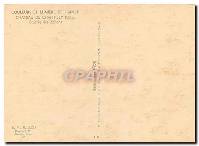 Château de Chantilly (Oise) — Galerij van Acties — Uitgaven Jean-Jaurès — Achterkant