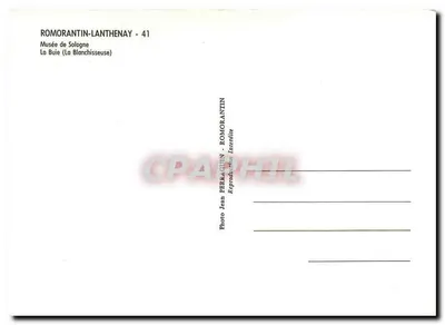Romorantin-Lanthenay — Muzeum Sologne — La Buie (La Blanchisseuse) — Rewers