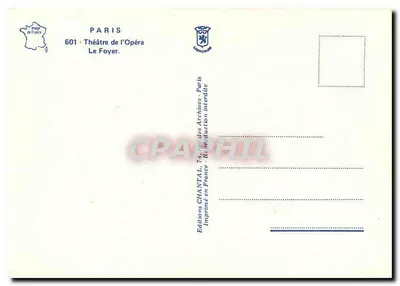 Teatro da Ópera — O Foyer — Edições Chantal — Verso