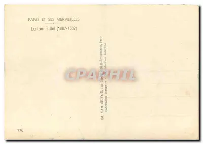 Wieża Eiffel — 1887-1889 — GIVY — Rewers