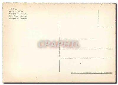 Rzym — Świątynia Wenus — Stich-Postkarte Genewa — Rewers