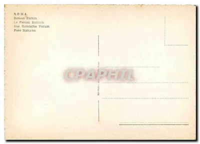 Roma - Fórum Romano — vista das ruínas antigas — editor não visível — Verso