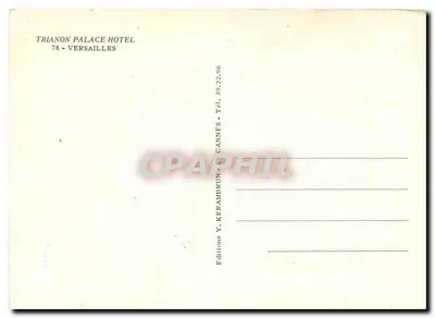 Hala honorowa Trianon Palace Hotel — Versailles — Wydawnictwo Y. Keramprun, Cannes — Rewers