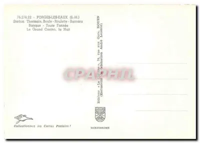Grand Casino — Forges-les-Eaux — Éditions Diplôme — Verso